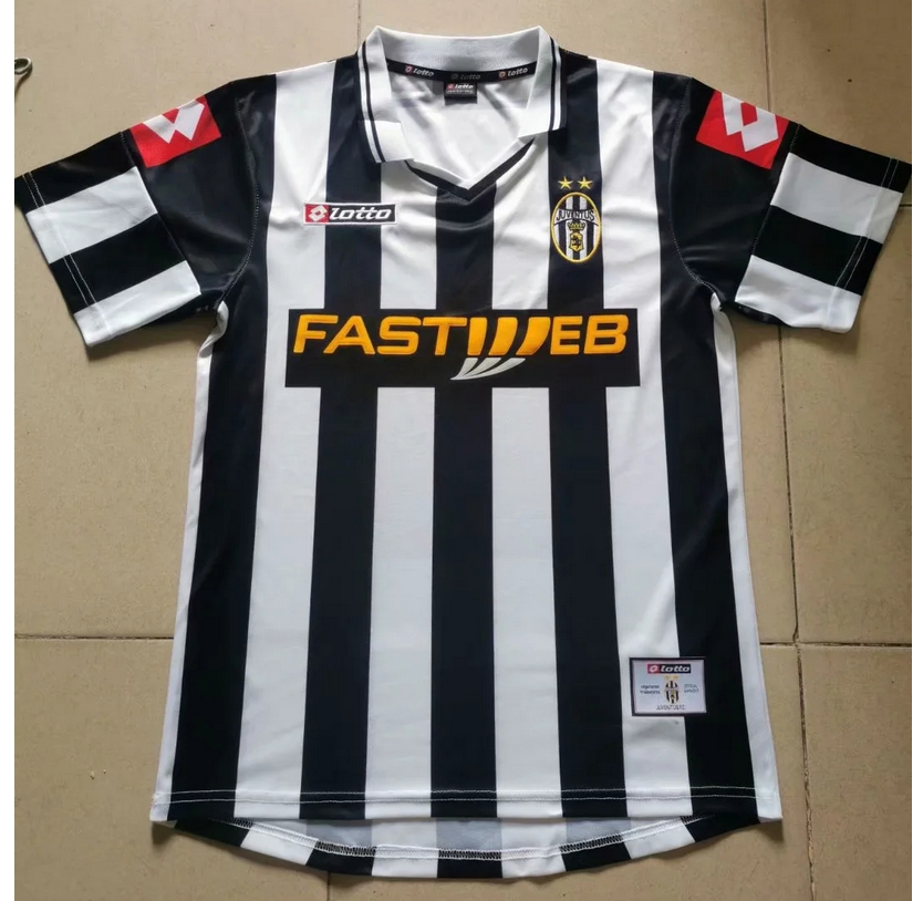 2001-02 Juventus Retro Home Kit Soccer Jersey